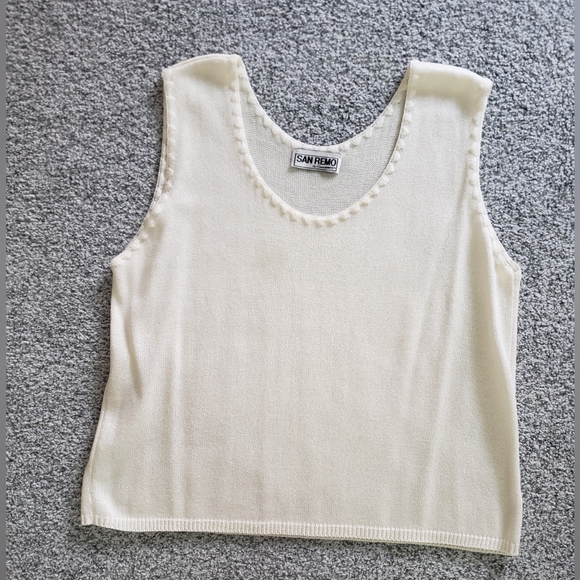 San Remo by Laura Knits, 3 piece jacket, sleeveless shell and pants size L - Picture 9 of 11